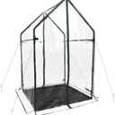 Gardzen Mini Greenhouse with Waterproof Bottom, Portable Green House with Strong Metal Frame, Small Green House for Outside and Inside Use,36.2"(L) x36.2(W) x59.5(H)