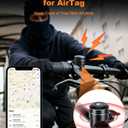 Bike Bell for Apple AirTag, Copper Bicycle Bell Hidden AirTag Bike Mount GPS Tracker Case Waterproof for Adults Kids Bikes 0.87inch/22.2mm Handlebar, Anti-Theft,120dB Loud