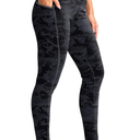SANTINY Women's Fleece Lined Winter Leggings Water Resistant High Waisted Thermal Hiking Running Warm Pants Women Pockets XXL