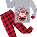 Kids Christmas Pajamas Boys Girls Hanukkah Thanksgiving Pjs Set Holiday Sleepwear 100% Cotton Size 18M-12Years 5T