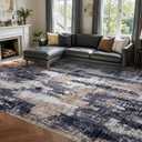 6x9 Ft Area Rugs for Living Room, Soft Non-Slip Washable Rugs Modern Abstract Pattern Carpet for Bedroom Indoor Floor Nursery Home Decor (Brown)