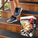 Outdoor Stair Treads Non Slip 30" x 8" - 15-Pack Weather Resistant Exterior Grip Tape for Wooden Steps - Non Slip Stair Treads - Anti Skid Strips - Waterproof 80-Grit Adhesive Treads by Thunder Grip