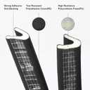 Weather Stripping for Door/Windows X 18 Feet Long, V Shape Adhesive Weather Strip Door Frame/Windows Frame Seal PU Foam Strip Weather Seal Door Insulation Anti Collision Soundproof (Black)