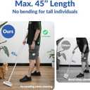 Large Lint Rollers for Carpet: Sticky Rollers for Floor DELOMO 9.45 in with 3 Extendable Handle, Long Handle Sticky Mop for Cleaning Carpets, Cars, Bedding, Couches, and Pet Hair - for Pet Homes
