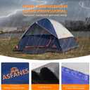 ASFANES Sundome Camping Tent with Rainfly, 2/4/6/10 Person Tent Sets Up in 10 Mins, Weatherproof Shelter for Camping, Festivals, Backyard, Sleepovers, & More