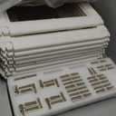 Clear Acrylic Dog Playpen with Door,23.6" Puppy Playpen,Easy Assemble Pet Fence,10-Panel for Puppies/Small Dog Play Pen Indoor (White, 23.6 Inch-H, 10 Panel)