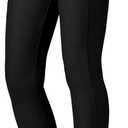 Conceited Stretch Slacks for Women - Wear to Work - Tummy Control - Slim Leg - Pockets - Ponte - (Large, Black)