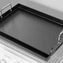 Universal Griddle for Gas Grill - 17" x 13" Flat Top Grill Plate with Nonstick Ceramic Coating, Griddle Insert for Gas Stove, Outdoor Camping & Tailgating