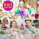 Paint Your Own Moon Lamp Kit, Cool Gifts DIY 3D Space Moon Night Light, Art Supplies Arts & Crafts Kit, Arts and Crafts for Kids Ages 8-12, Toys Girls Boy Birthday Gift Ages 3 4 5 6 7 8 9 10 11 12+