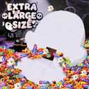 Large Halloween Ghost Pinata - 20"  16.3" Happy BOO Day Design - Halloween Piata Kit Stick, Rope, Blindfold, Confetti for Trick-or-Treating Party & Kids' Events