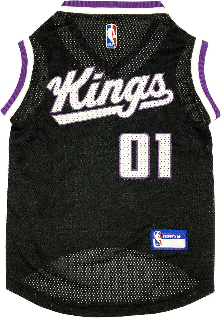 Pets First NBA Sacramento Kings Dog Jersey, X-Large - Tank Top Basketball Pet Jersey