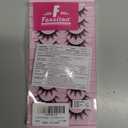 FANXITON Manga Lashes Wispy Natural Look Faux Eyelashes 10 Pairs Asian 3D False Eyelashes 14 mm Cat Eye Lashes Pack