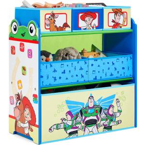 Delta Children - Toy Story Design & Store 6 Bin Toy Storage Organizer - Greenguard Gold Certified, Blue, 24.61"L x 11.81"W x 26.57"H