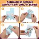 30 Pcs DIY Paper Nativity Scene Treat Box Christmas Fun Gift with Angel Animal House Paper Nativity for Classroom Art Activities Sunday School Holiday Party Table Decoration