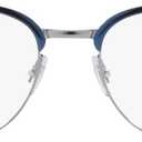Ray-Ban Women's Rx8422 Square Prescription Eyewear Frames (Blue on Gunmetal/Demo Lens)