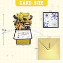 Asmallgf Vintage 3D Pop-up Birthday Card for 35th Birthday Decorations for Women Men, Funny Card for Mom Dad