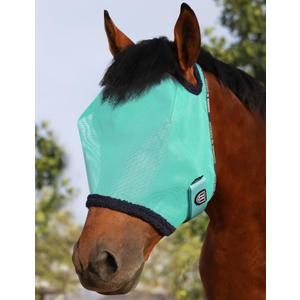 Harrison Howard All Round Mesh Horse Fly Mask UV Protective with Fleece Padded Edging Mint M