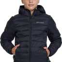 Spyder Packable Boys Puffer Jacket with Hood, Lightweight Boys Winter Jacket (Black)