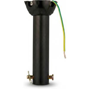 Ceiling Fan Extension Rod,Ceiling Fan Downrod with Ball Head,Downrod Extension for Fan, Outside Diameter, Boom Suitable for a Wide Range of (black, 6 Inch)