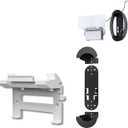 Tesha ABS Starlink Router & Power Supply Mount Kit, Starlink Ethernet Cable Caddy with Adapter, Starlink V3 Mounting Kit with Cable Organizer for Pleasure Boat Rv and Home
