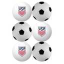 3 x Jacent U.S. Soccer Table Tennis Balls: Official Licensed Product, 6 Count, 40mm Ping Pong Balls w/Logo and Soccer Ball Designs, Recreation Quality for Practice and Pong Play