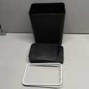 Yatmung Touchless Bathroom Trash Can - 2.5 Gallon Smart Trash Can Sensor Motion - Skinny Trash Bin with Lid - Electric, Narrow, Plastic, Auto Open - Small Slim Automatic Garbage Can (Black)