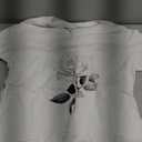 White Rose Graphic T-Shirt White XL