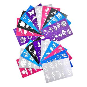 200 Pieces Face Painting Stencils for Reusable Face & Body Paint Stencils Kit,Tattoo Stencils,Suitable Birthday Halloween Christmas