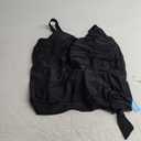 Yonique Womens Blouson Tankini Top Only Loose Fit Swim Top No Bottom Modest Swimsuit XXL, Black