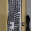 TECKNET Bluetooth Keyboard Rechargeable, 4Device Free Switching (2.4G+BT), UltraSlim Full Size Wireless Keyboard, Quiet Typing, for PC/Laptop/Smart TV/Phone, Adjustable Stand, 12 Multimedia Keys