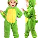 Toddler Baby Animal Costume Kids Toddler Dinosaur Lion Halloween Costume with Tail, Soft Dress Up for Baby Boys Girls 12M-5Y (18-24M)