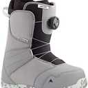 Burton Zipline BOA Kids Snowboard Boots Size 5 Gray/Neo-Mint