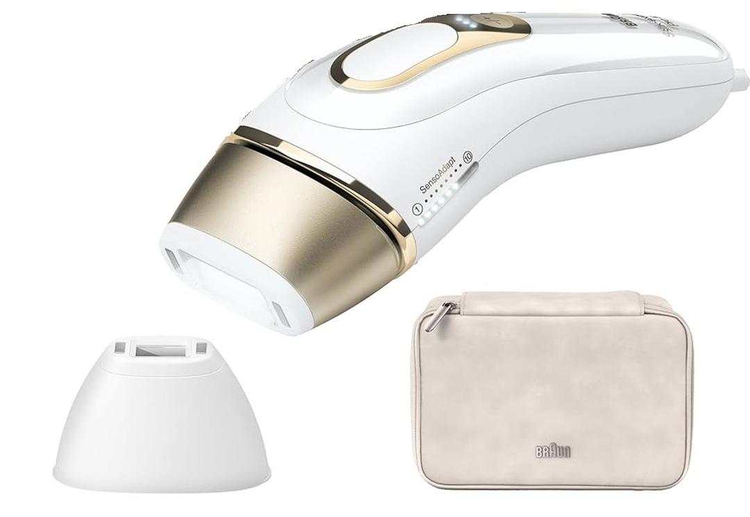 Braun Smart IPL, Silk·Expert Pro 5: at Home Laser Hair Removal for Women and Men, Permanent Visible Hair Reduction in Hair Regrowth for Body & Face, with Venus Swirl Razor, Corded, IPL5137