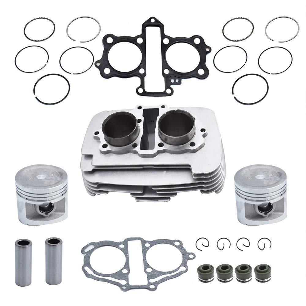 labwork Engine Cylinder Piston Gasket Kit Replacement for Honda 250 CMX250 1996-2015