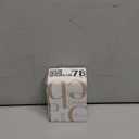 UNIQOOO 3.5" Gold Birch Wood Stand for Monthly Desk Calendar, Wooden Block Base, Cardstock Holder, For Office Home Retail Reception Decor, Photo Display, 2 Pack