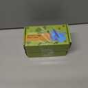 2 x Plant Labels 200 Pcs Yuanling T-Type Plastic Garden Tags Waterproof Plant Sign Stakes Nursery Garden Makers for Seedlings Flower Vegetables Herb Potted Belt Permanet Marker Pen (Blue)