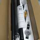 YaFex Curtain Rods 2 Pack 32-144 Inch, Heavy Duty 1 Inch Curtain Rod, Black Extra Long Adjustable Window Treatment Rods, Modern Design, Easy Installation