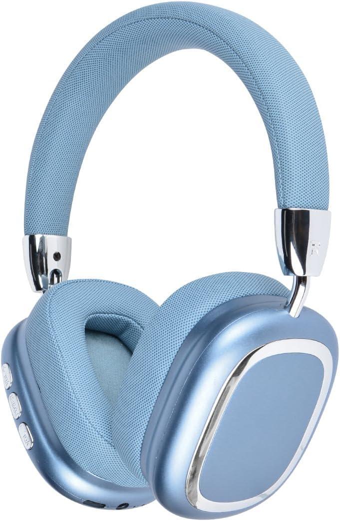 New Wireless Headset, Hifi Clear Call, Comfortable Fit With Head, Foldable, Rotatable, Stretchable. Compatible with Mobile Phones, Computers, MP3 and Other Devices. Wireless Headphones (Blue)