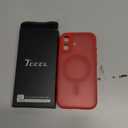 TOCOL for 17 Case, Full Camera Protection, Built-in Magnetic Ring, Compatible with Magsafe Charger, Drop Protection, Translucent Matte Phone Case for Phone 17 6.3 inch (Red)