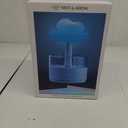 Rain Cloud Humidifier Water Drip with Adjustable LED Lights White Noise Humidification Desk Fountain Bedside Sleeping Relaxing Mood (White-S)