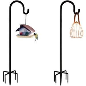 Shepherd Hooks 36 inches for Bird Feeders Outside Heavy Duty Shepherd Stand Plant Hanger Yard Hooks for Lanterns,Solar Lights,Bird Feeder,Wedding,Planter Pot-2 Packs