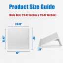Thicken 1mm 24 x 24 Access Panel for Drywall, 24x24 Metal Access Panels,Ceiling Access Panel for Plumbing, HVAC & Electrical (Hole Size: 23.42 inches x 23.42 inches)