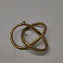 Danya B. Gold Eternal Loop Metal Art Abstract Sculpture. This Unique Accent Piece Symbolizes an Unending Cycle of Life. Perfect for Wedding, Anniversary, Home or Office Decor