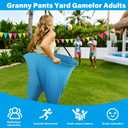 yofit 24Pcs Granny Pants Yard Game Funny Field Day Outdoor Games for Adults Kids and Family Gaint Pant Set for Brithday Party Tossing Games Activities for Groups