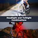 Zewdov Bike Lights for Night Riding, USB Rechargeable Bike Lights Front and Back, Waterproof IP65 Bicycle Light, 4+6 Modes Bike Headlight and Tail Light Set,1.5 Hrs Fast Charging, Easy to Install