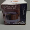 Rotating Grain Storage Bin 6 Grids Rice Container One-Click Output Large Capacity Food Dispenser For Rice Grains Sealed Moisture Proof Organizer (Small)