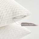 MIULEE Neutral Harmony Decorative Pillow Covers 20x20 Inch Set of 2 Rustic Farmhouse Boho Soft Throw Pillows Corduroy Couch Pillowcases Nordic Home Decor for Sofa Living Room Bed