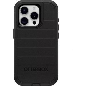 OtterBox iPhone 15 Pro (Only) - Defender Series Case - Black - Case Only - Screenless - Rugged & Durable - with Port Protection - Microbial Defense Protection