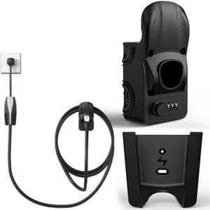 Tesla Charger Holder & UMC Holder, with Combination Lock, Compatible with Model 3/S/X/Y, Premium Charging Cable Organizer for Tesla Gen 2 Mobile Connector Wall Mount