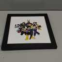 Trends International Gallery Pops My Hero Academia - Group Costume Collage Wall Art Wall Poster, 12.00" x 12.00", Black Frame Version